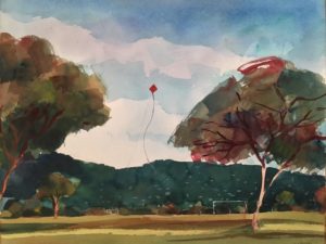 one kite rises